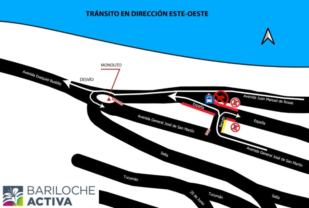 Recuerdan los cambios temporales en Av. San Martín-Beruti-España