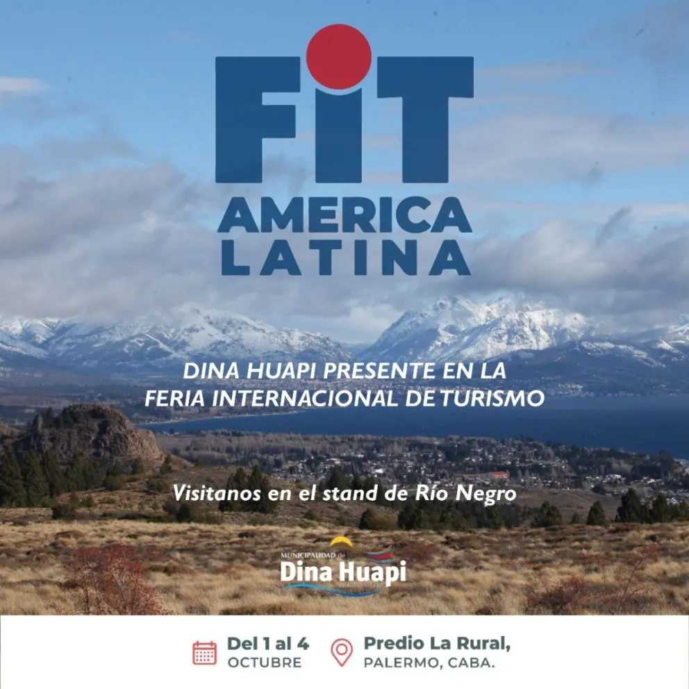 Dina Huapi dice presente en la Feria Internacional de Turismo