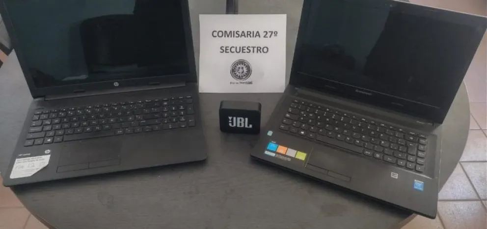 Recuperaron equipos informáticos que delincuentes habían sustraído de un complejo turístico