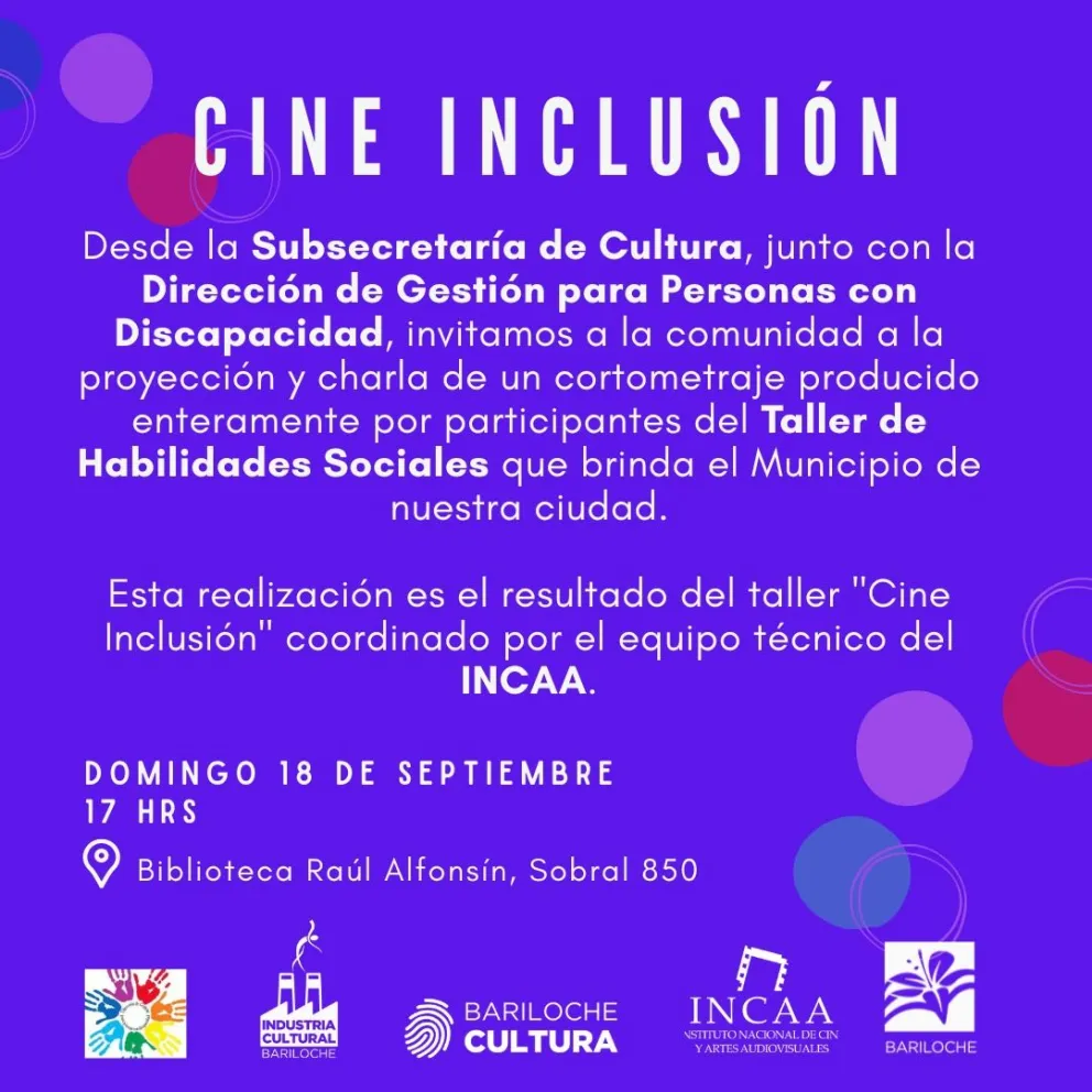 Cine Inclusión como parte del Taller de Habilidades Sociales