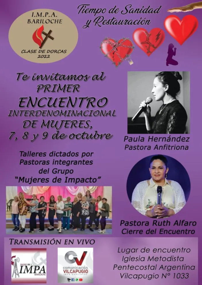 Se realizará un Encuentro Interdenominacional de Mujeres en Bariloche