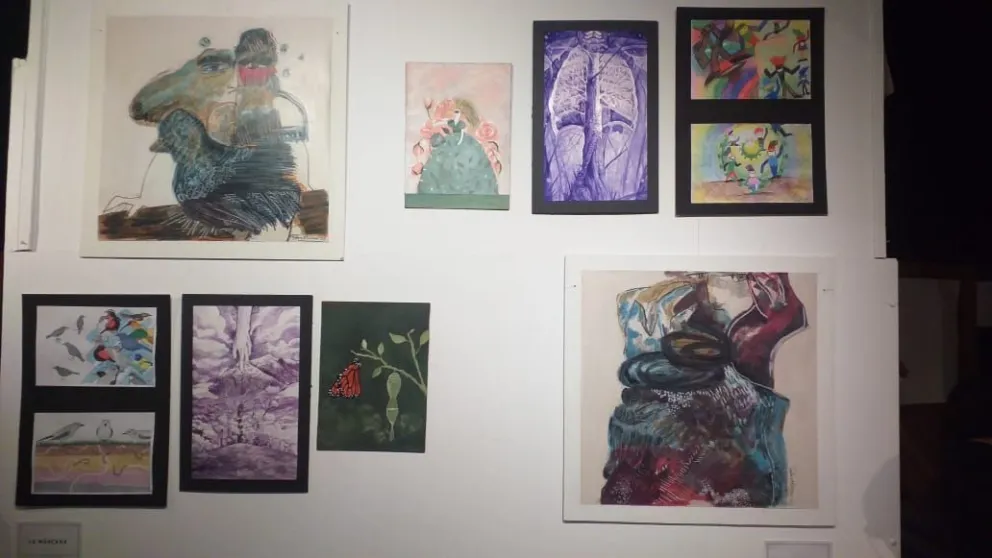 Las obras que se pueden disfrutar en el hall de la Escuela de Arte La Llave