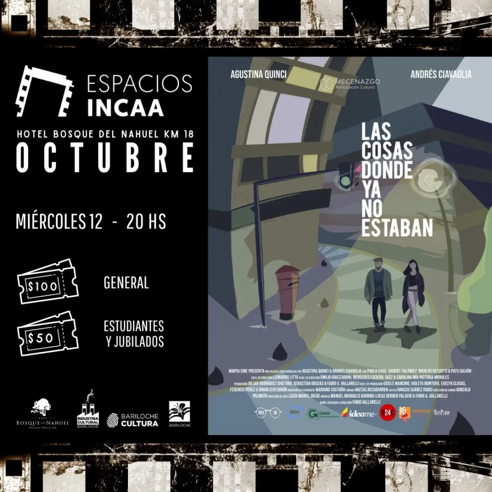 Mirá la programación Espacio INCAA Bariloche