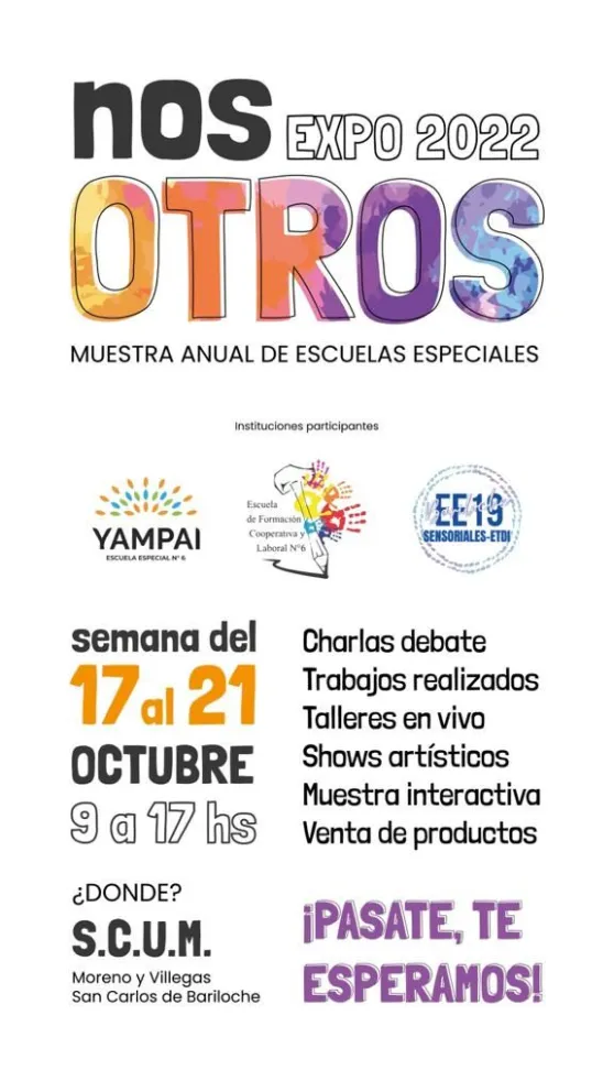 Se acerca una nueva Muestra Anual de Escuelas Especiales de Bariloche