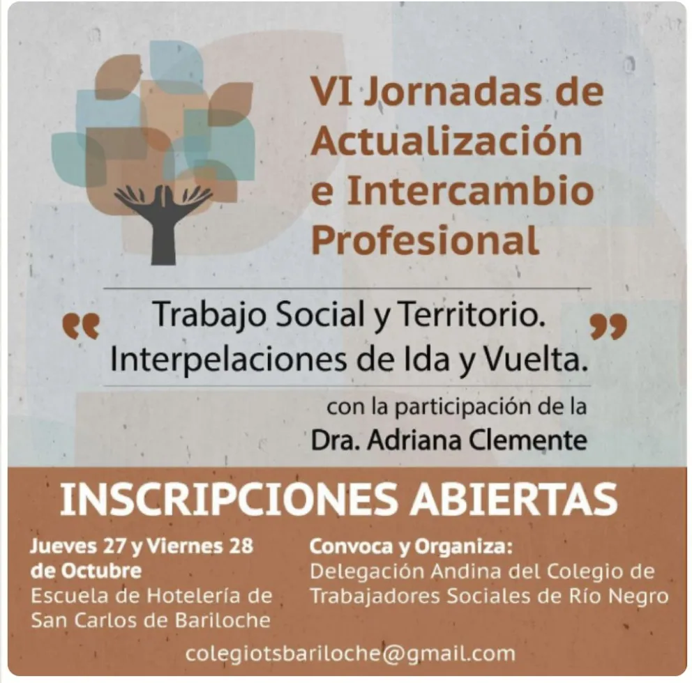 Colegio de Trabajadores Sociales invita a jornadas de actualización