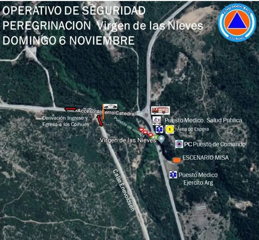 Protección Civil coordinará el operativo de seguridad de la XIXX Peregrinación a Virgen de las Nieves