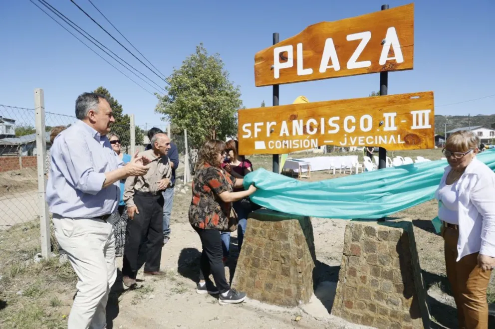 Inauguraron la plaza de los barrios San Francisco II y lll