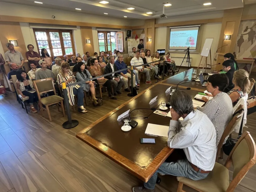 En audiencia pública se discutió la creación de una sociedad del estado para administrar el Puerto San Carlos