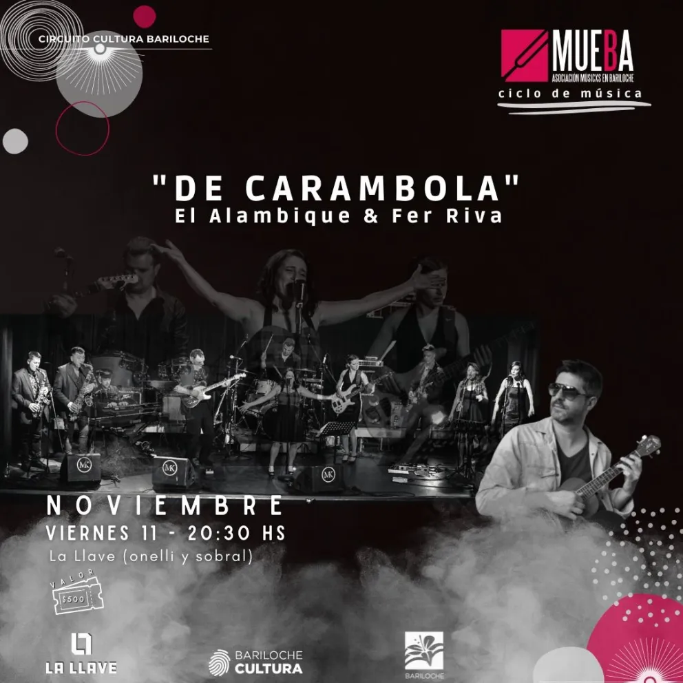 Este viernes se presentan El Alambique y Fer Riva, compartiendo “De Carambola”