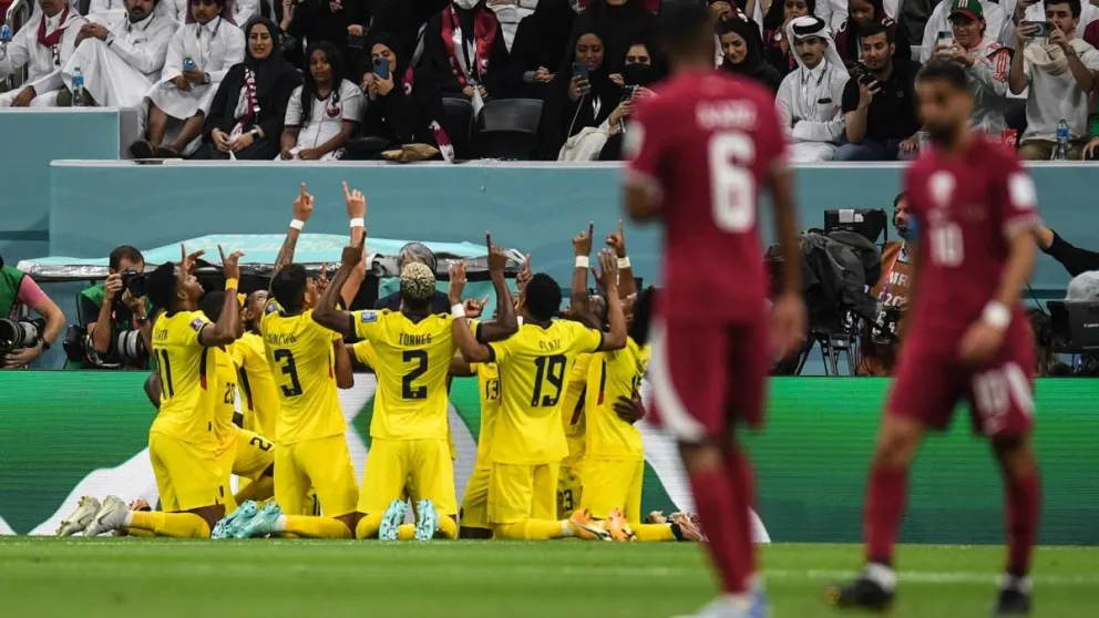 Ecuador le ganó a Qatar en el debut mundialista