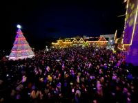 Con el encendido del árbol, comenzó la 8° edición de Navidad en Bariloche