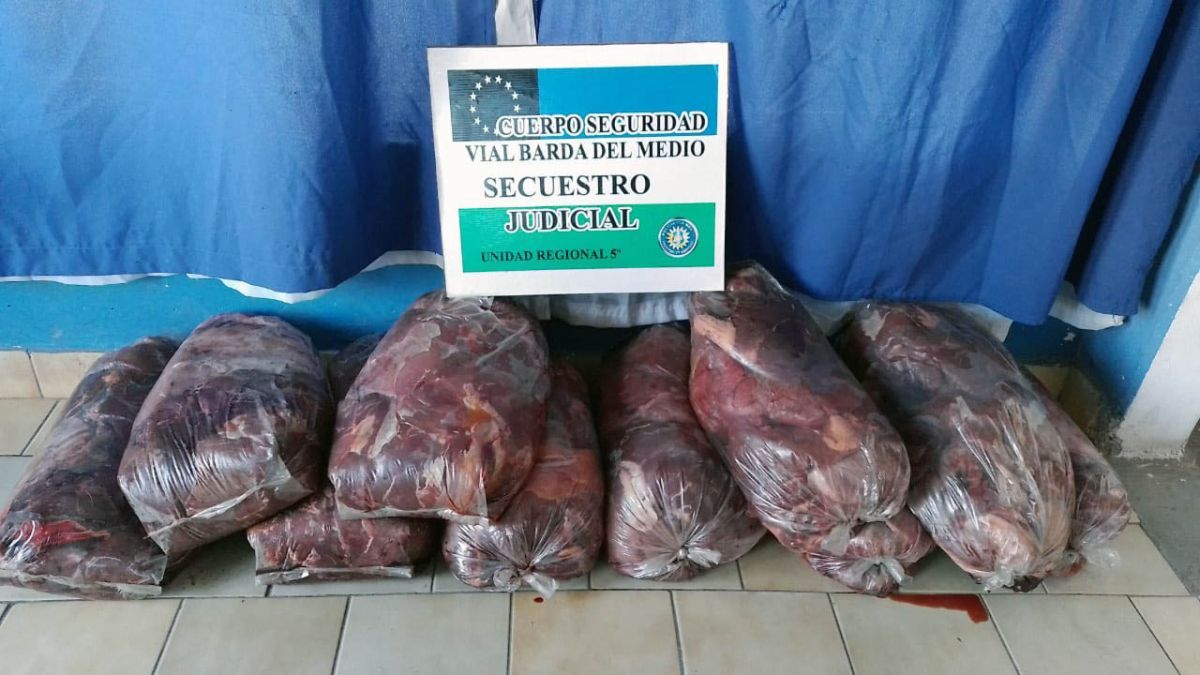 Barda del Medio: Sigue el decomiso de grandes cantidades de carne vacuna