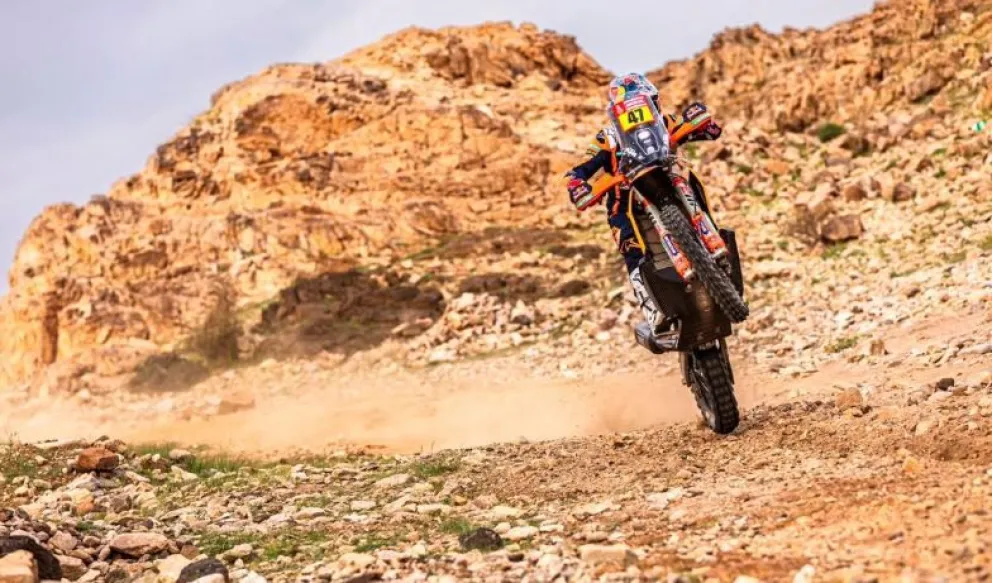 El argentino Kevin Benavides reingresó al podio de la general en el Dakar 2023