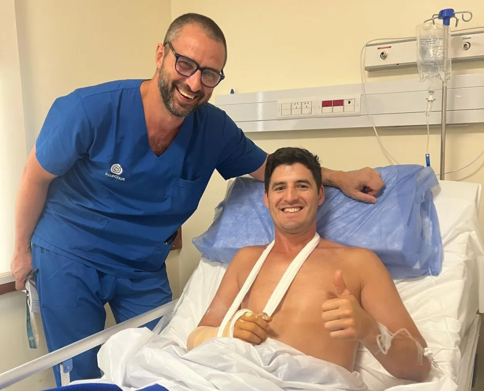 Preparándose para la temporada 2023, "Crispy" Arriegada debió pasar por el quirófano  