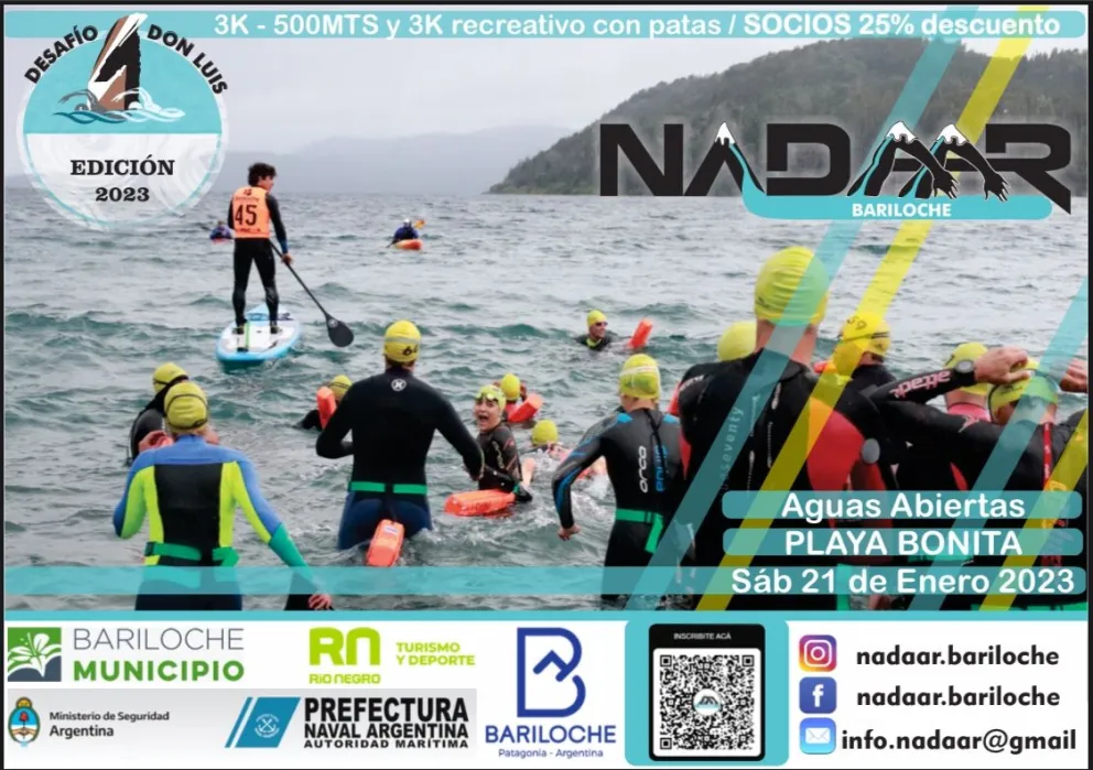 Últimos días para anotarse en el “Desafío Don Luis” de natación en aguas abiertas