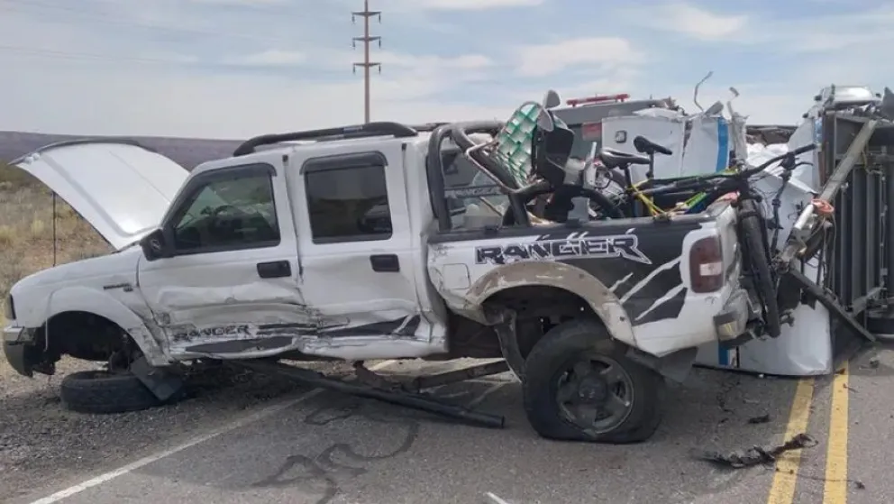 Se salvaron "de milagro" tras un choque frontal cerca de Picún Leufú