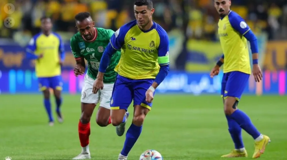 Cristiano Ronaldo debutó con victoria en la liga árabe