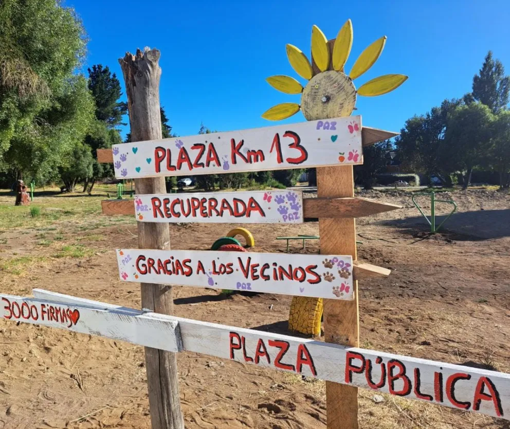 Vecinos denuncian la tala de más de 30 árboles de la plaza del kilómetro 13