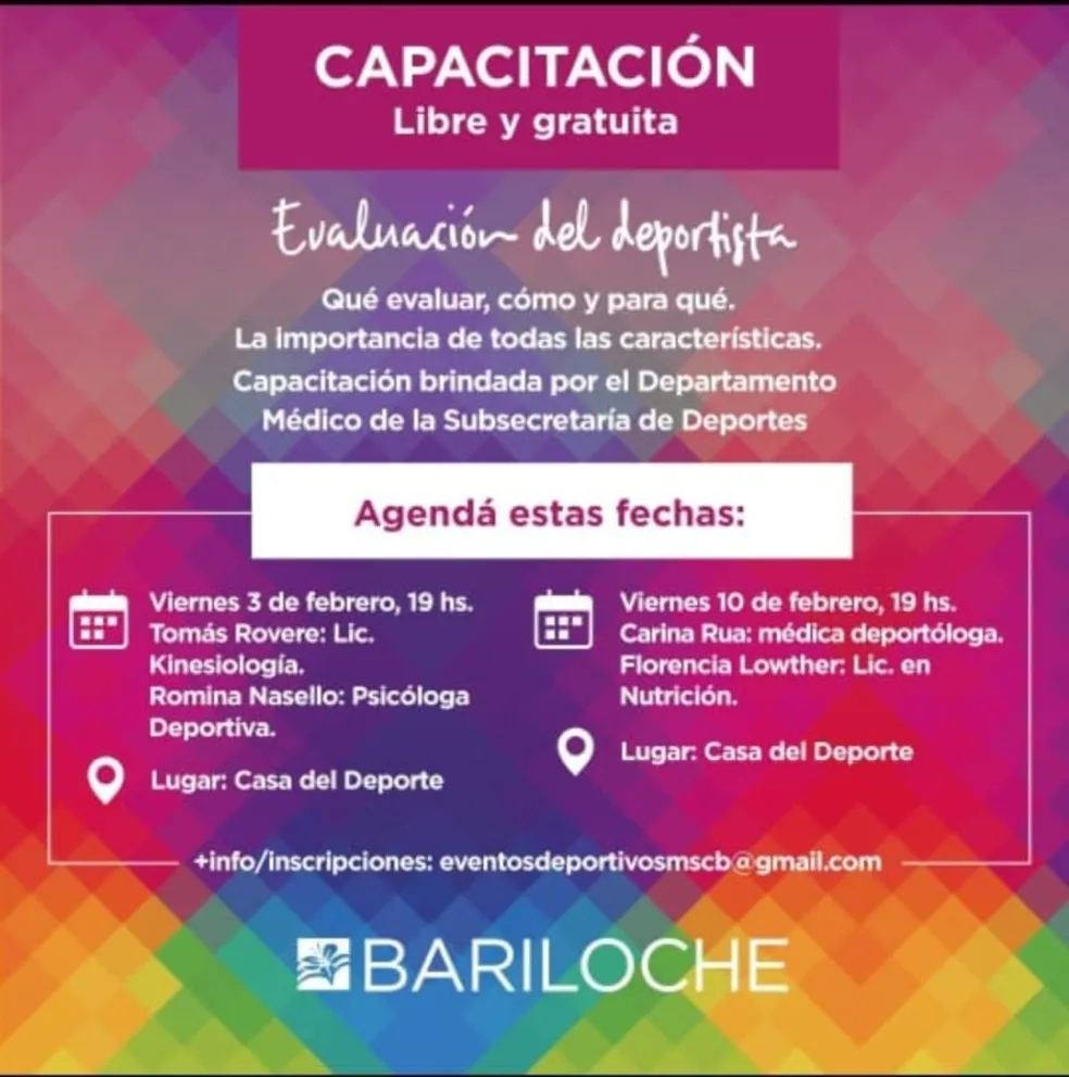 Invitan a participar de las capacitaciones sobre “Evaluación del Deporte”