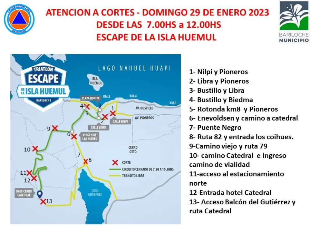 El domingo se corre el clásico Escape de la Isla Huemul