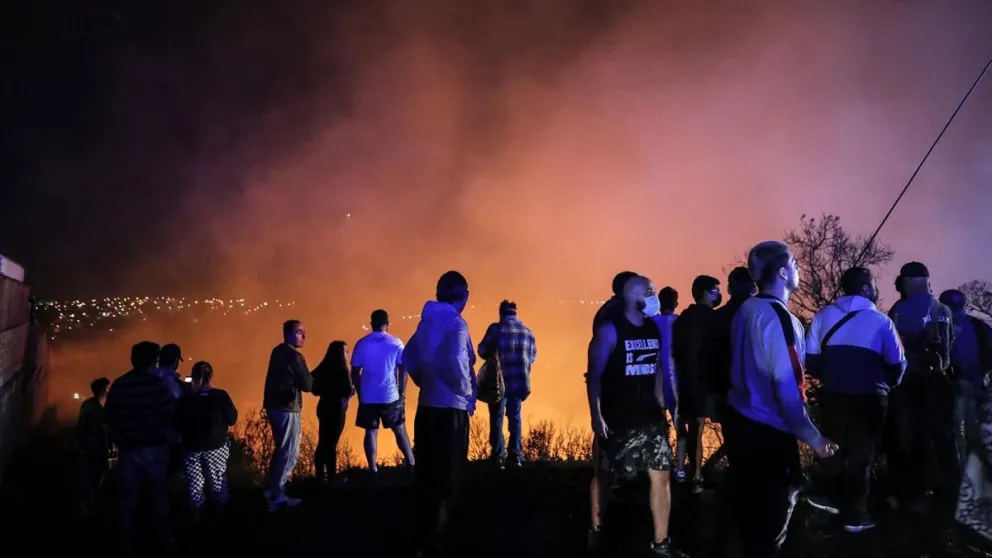 Brigadistas argentinos viajaron para combatir los incendios forestales en Chile