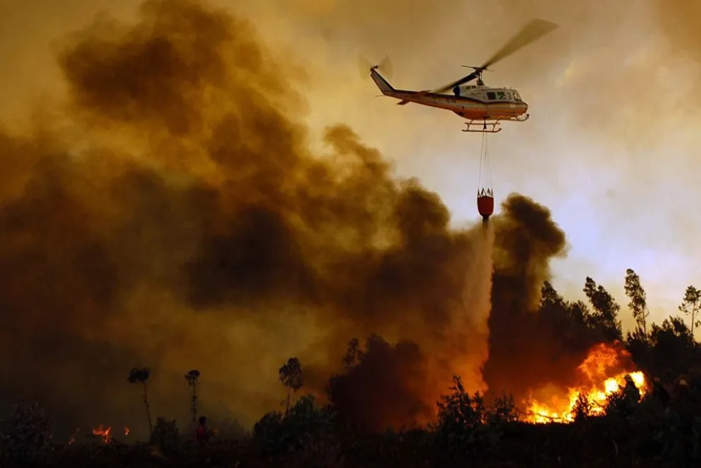 Toque de queda en zonas afectadas por los incendios en Chile 