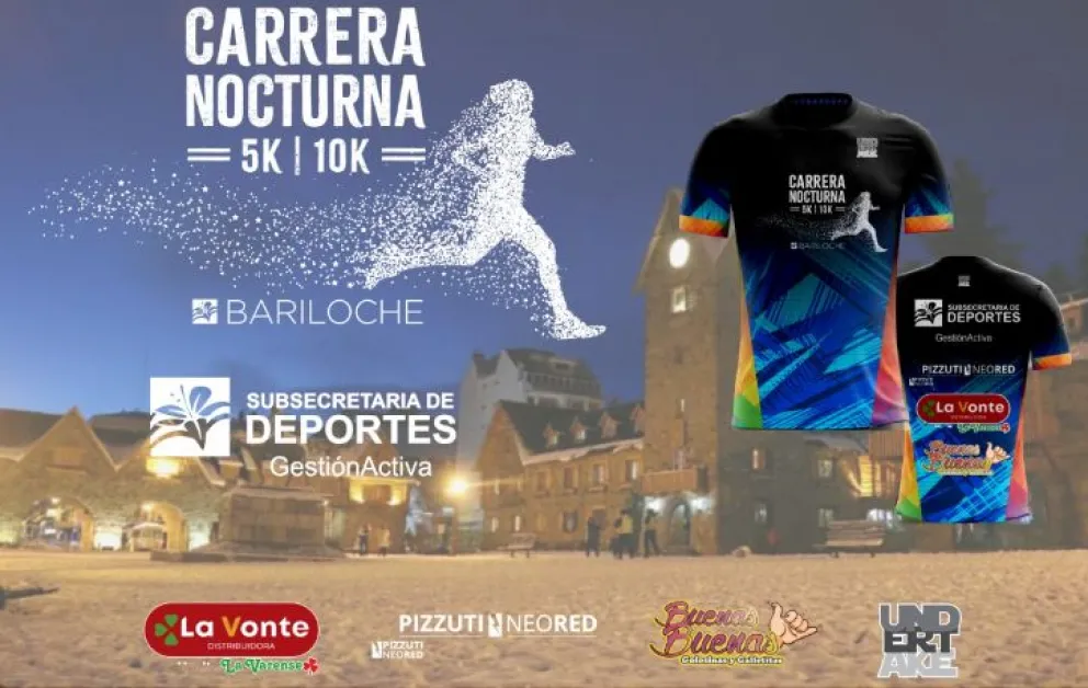 Este sábado se realizará una nueva Carrera Nocturna en Bariloche