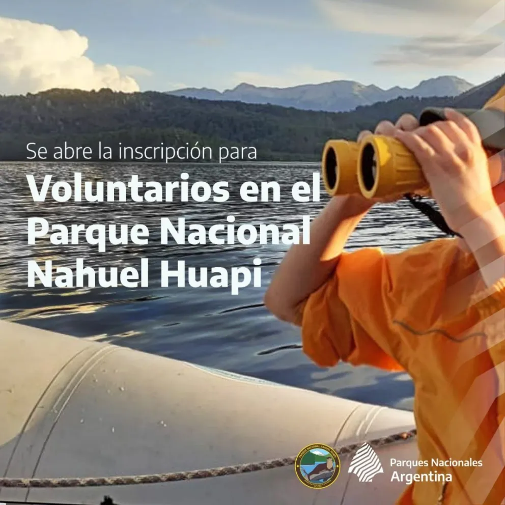 Se abre la inscripción de voluntarios en el Parque Nacional Nahuel Huapi