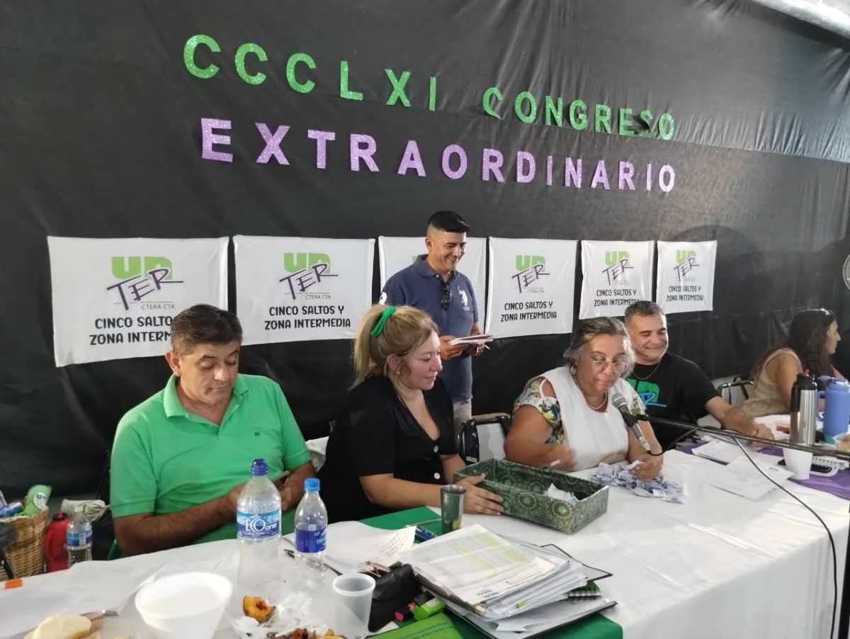 El Congreso de UnTER rechazó la propuesta salarial y definió un paro de 72 horas
