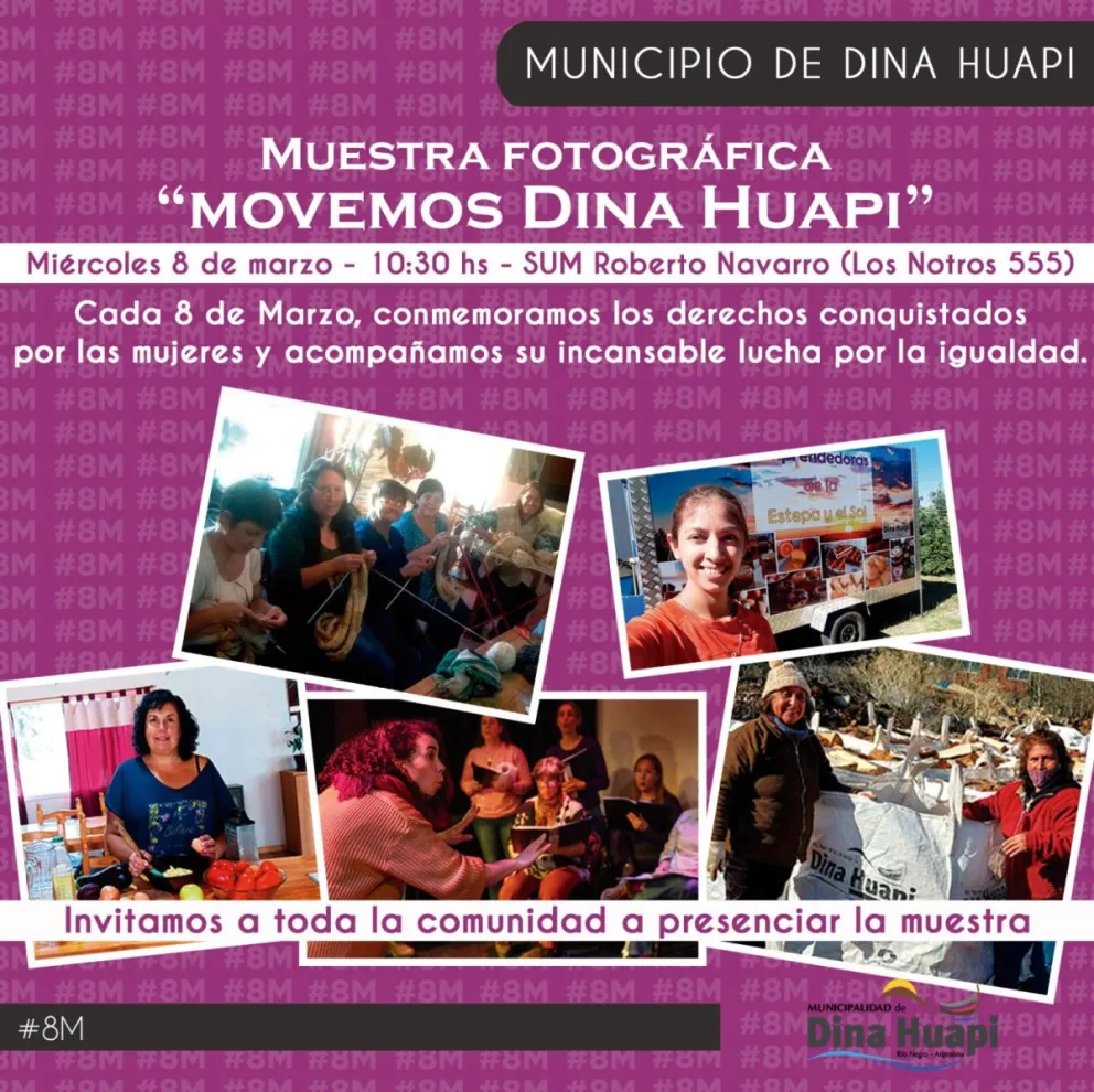 Invitan a la muestra fotográfica "Movemos Dina Huapi"