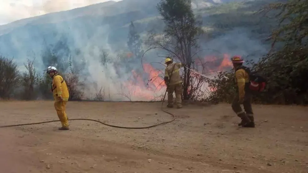 Cascada Escondida: las lluvias dieron respiro en el trabajo contra el fuego
