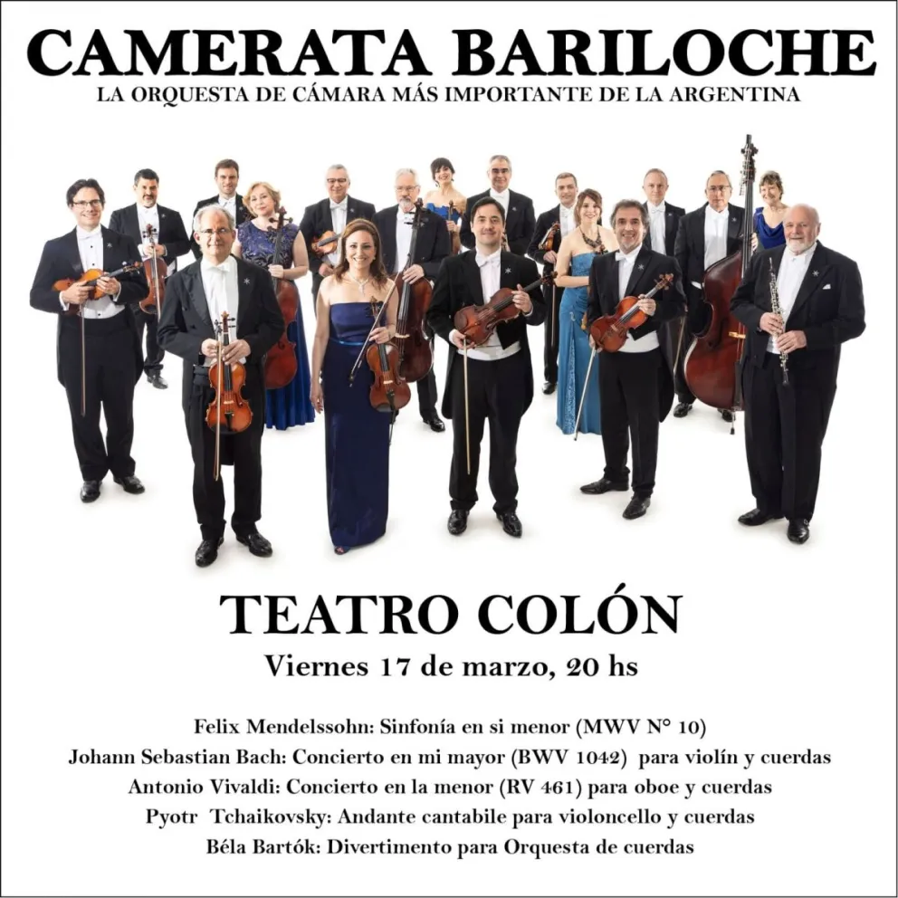 La Camerata Bariloche celebra el viernes sus 56 años en el Colón