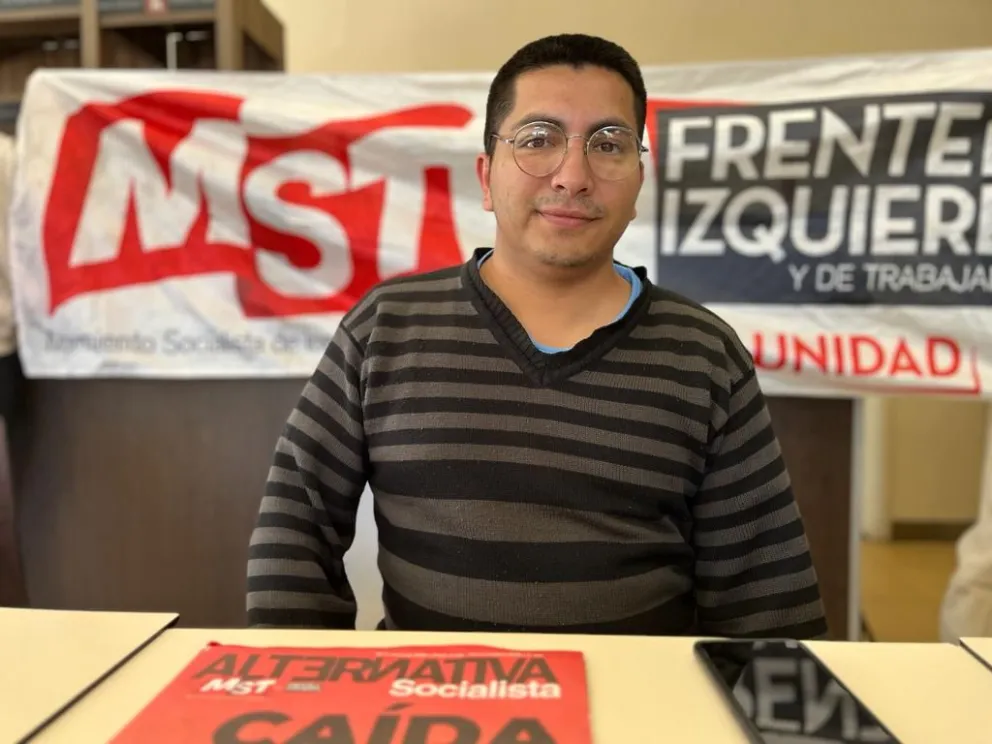 Jeremías Salazar del Frente de Izquierda: "Queremos ser la voz de todos los reclamos de la provincia"