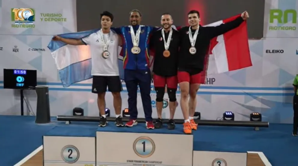 Dante Pizzuti fue subcampeón panamericano con tres medallas de plata 
