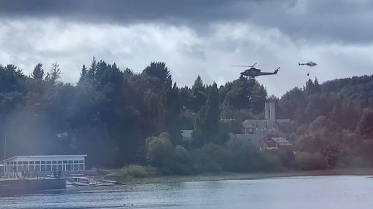 Combatieron un incendio de interfase en la zona del kilómetro 20 
