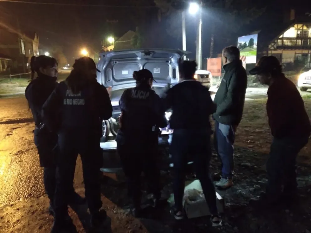 El Bolsón: Fue detenido en la calle con un televisor robado y marihuana