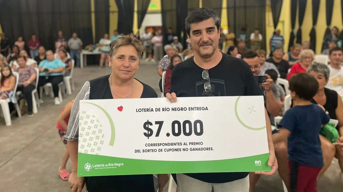 Lotería de Río Negro sortea cupones no ganadores en Bariloche