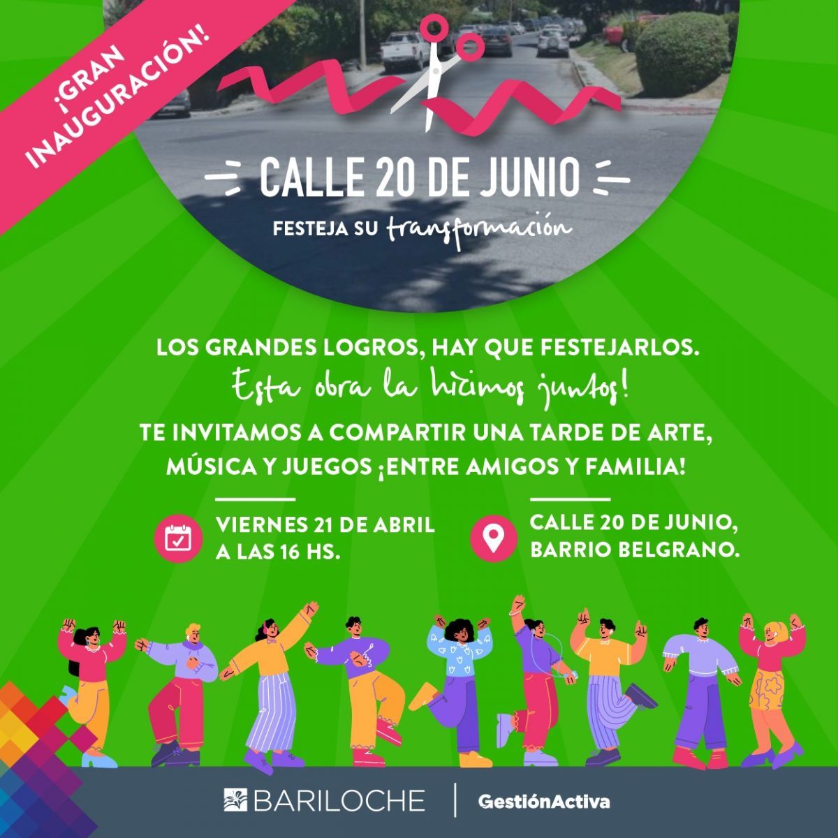 Este viernes se inaugura la repavimentación de calle 20 de Junio