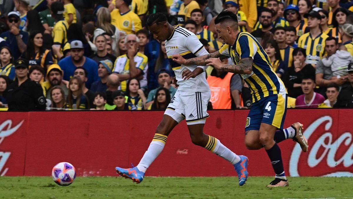Boca rescató un empate en el adicional ante Central en Rosario