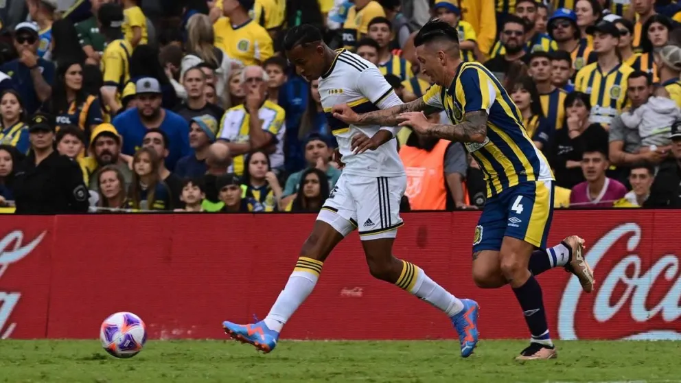 Boca rescató un empate en el adicional ante Central en Rosario