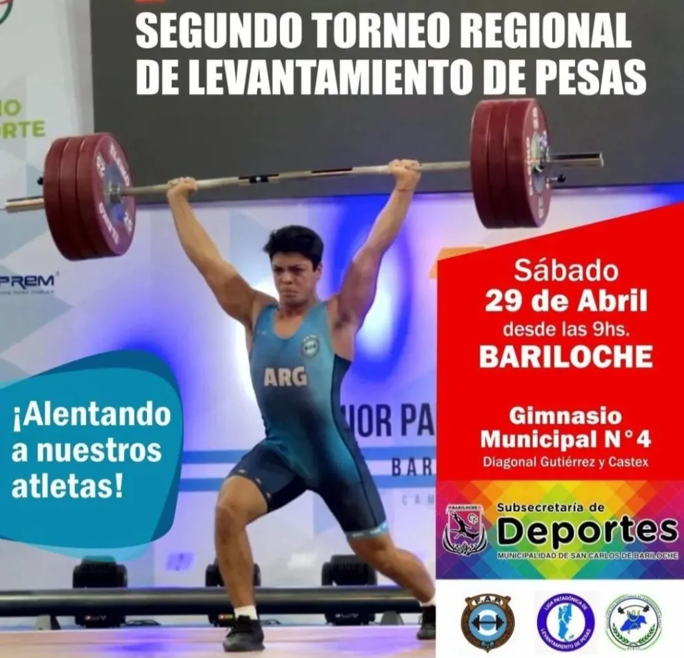 Bariloche es sede de la segunda fecha del regional de Levantamiento de Pesas