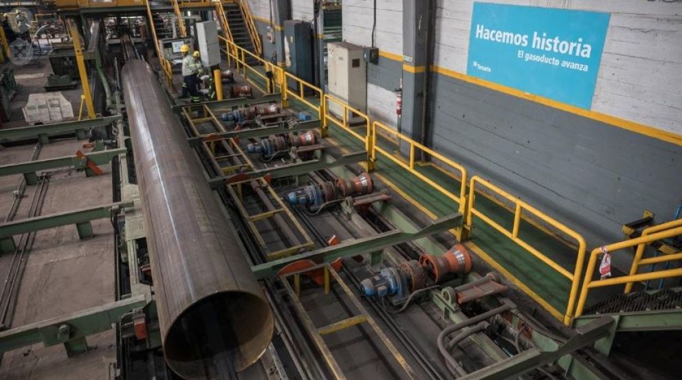 Terminó la producción de los tubos para el Gasoducto Néstor Kirchner 