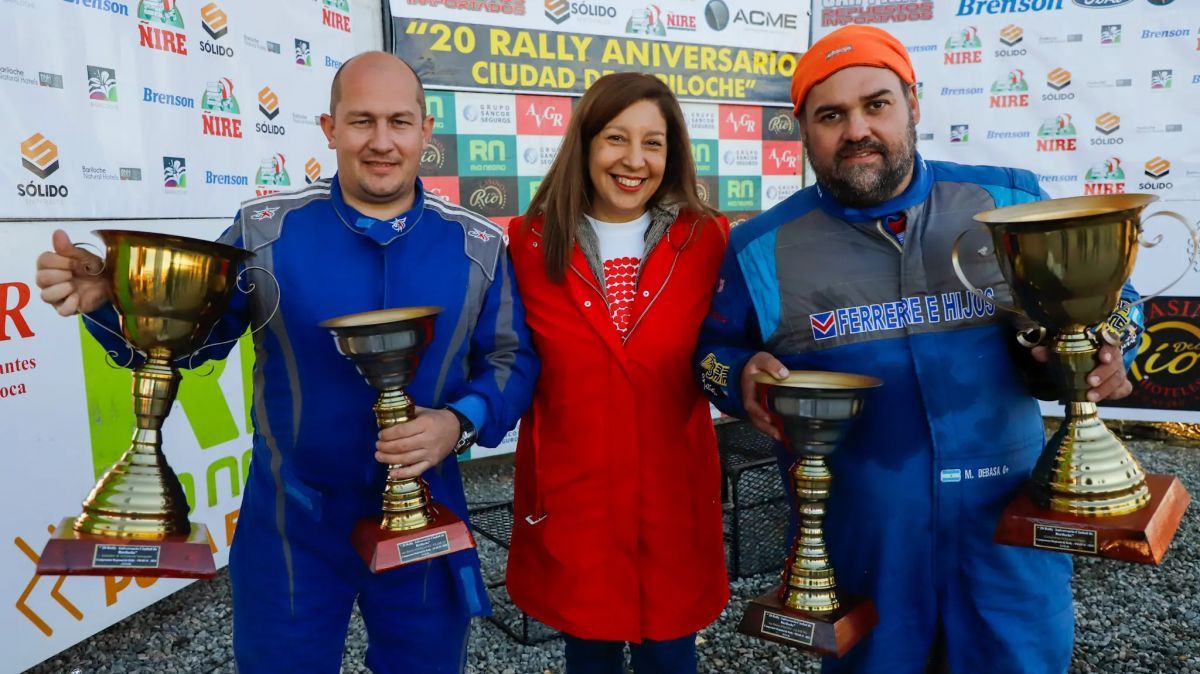 Carreras participó de la premiación del Rally en Bariloche