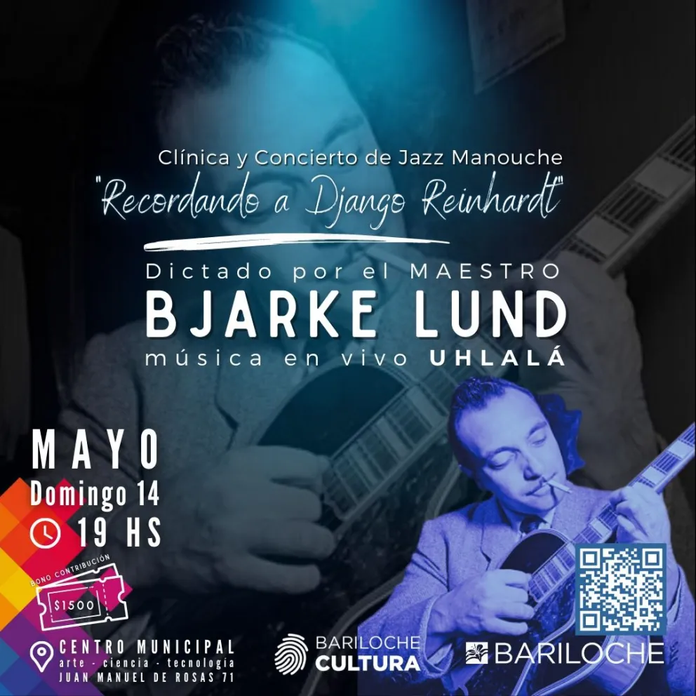 “Recordando a Django Reinhardt”: Clínica y concierto de Jazz Manouche