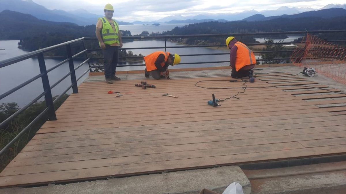 Reparan los miradores de Punto Panorámico y de Bahía López