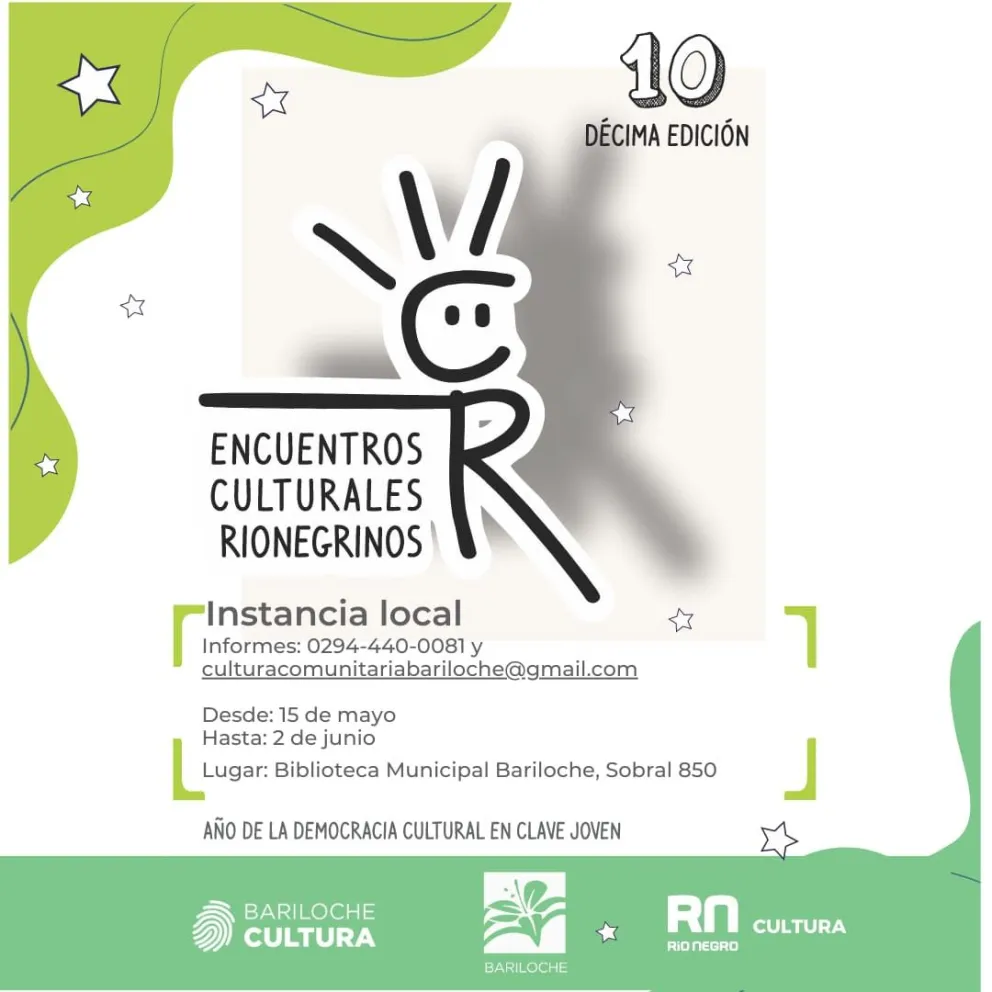 Convocan a participar de la instancia local de los Encuentros Culturales Rionegrinos