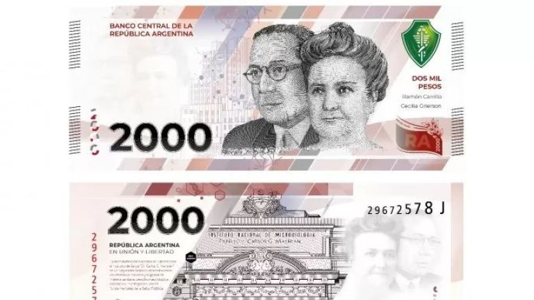 Comienza a circular el billete de 2000 pesos