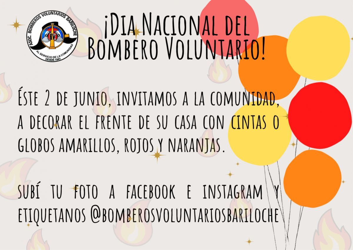 Invitan a celebrar el Día del Bombero Voluntario decorando los frentes