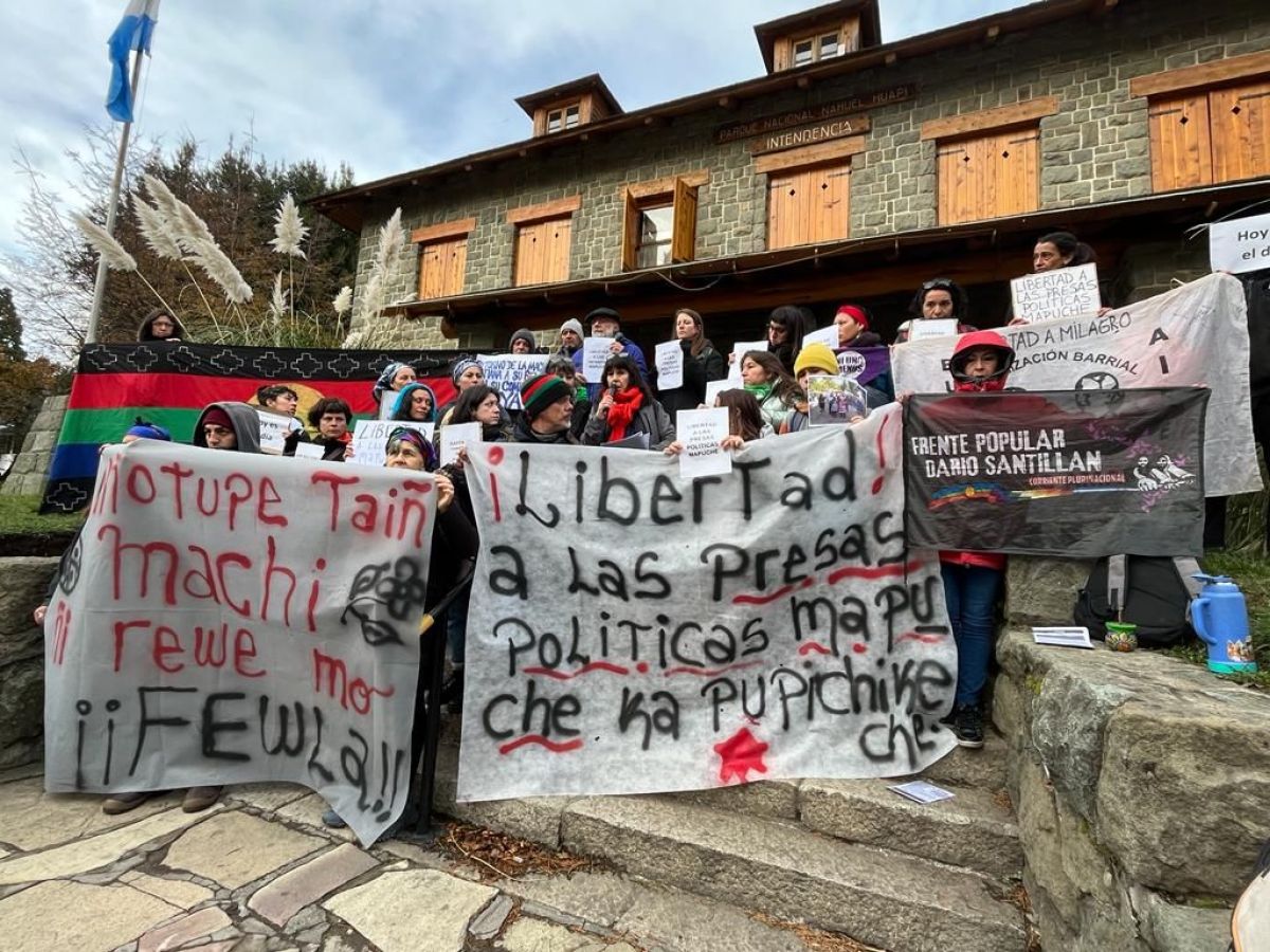 Pidieron frente a Parques Nacionales por la liberación de las mujeres mapuches
