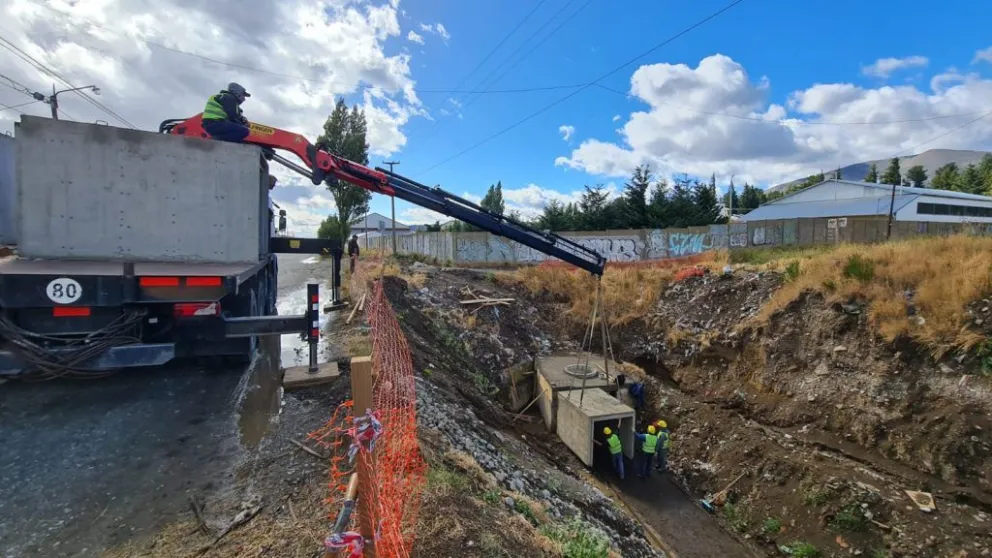 Avanza la construcción de pluviales para los barrios del Sur de la ciudad